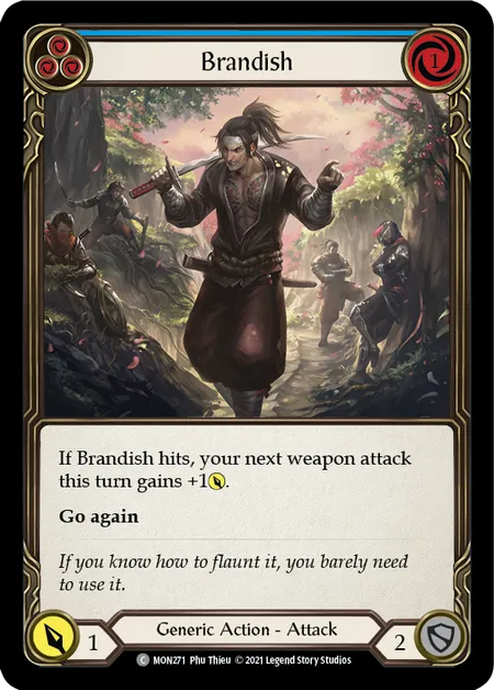 (MON271) Flesh & Blood TCG Monarch - First Single: Brandish (Blue) (Regular) Common