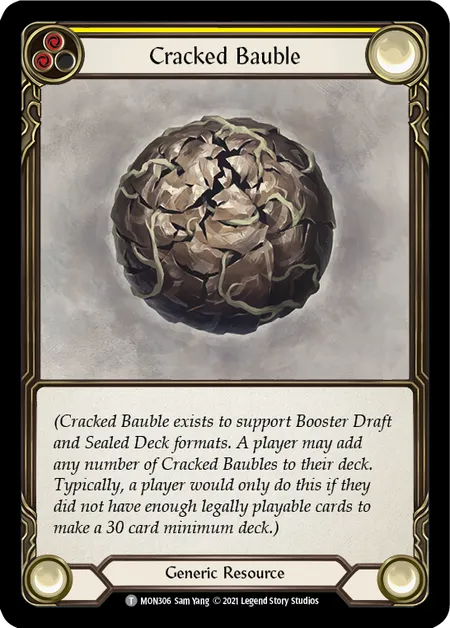 (MON306) Flesh & Blood TCG Monarch - First Single: Cracked Bauble (Regular) Token