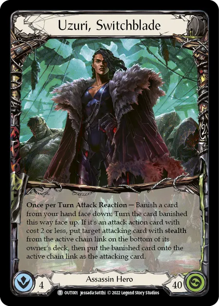 (OUT001) Flesh & Blood TCG Outsiders Single: Uzuri, Switchblade (Regular) Token