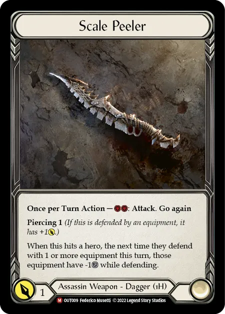 (OUT009) Flesh & Blood TCG Outsiders Single: Scale Peeler (Regular) Majestic