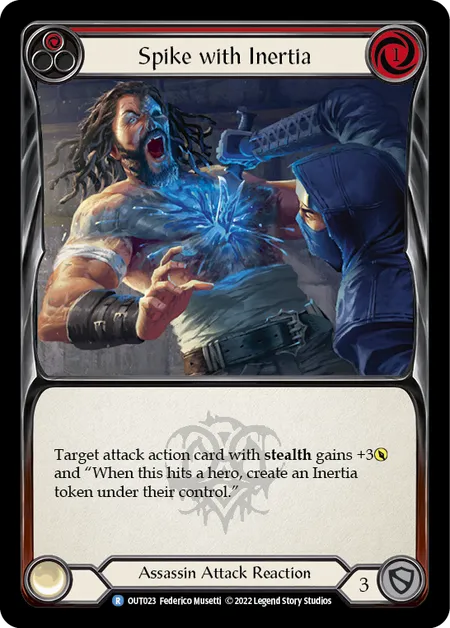 (OUT023) Flesh & Blood TCG Outsiders Single: Spike with Inertia (Regular) Rare