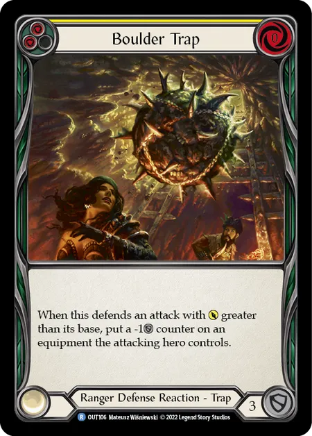 (OUT106) Flesh & Blood TCG Outsiders Single: Boulder Trap (Regular) Rare