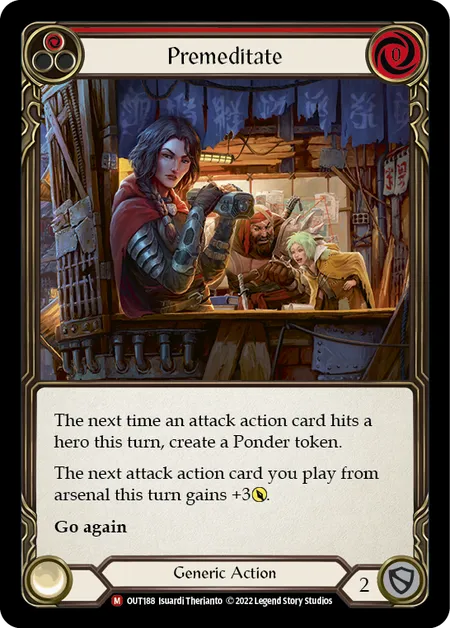 (OUT188) Flesh & Blood TCG Outsiders Single: Premeditate (Regular) Majestic