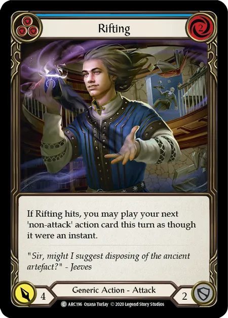 (ARC196) Flesh & Blood TCG Arcane Rising - Unlimited Single: Rifting (Blue) (Regular) Common