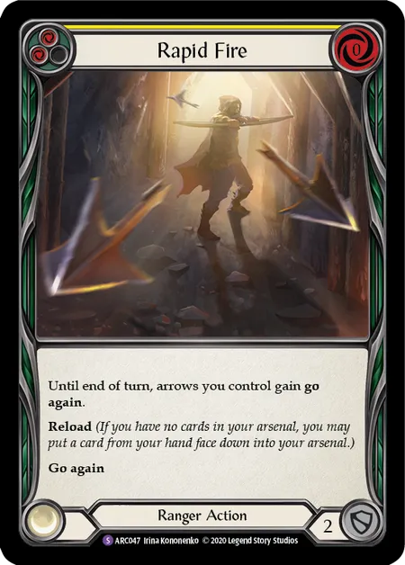 (ARC047) Flesh & Blood TCG Arcane Rising - Unlimited Single: Rapid Fire (Regular) Super Rare