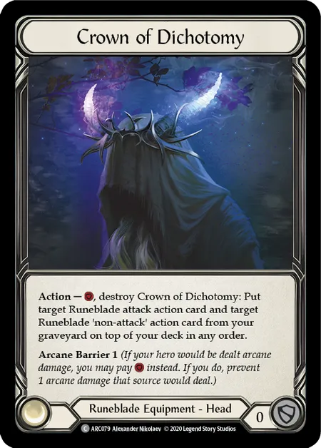 (ARC079) Flesh & Blood TCG Arcane Rising - Unlimited Single: Crown of Dichotomy (Regular) Common
