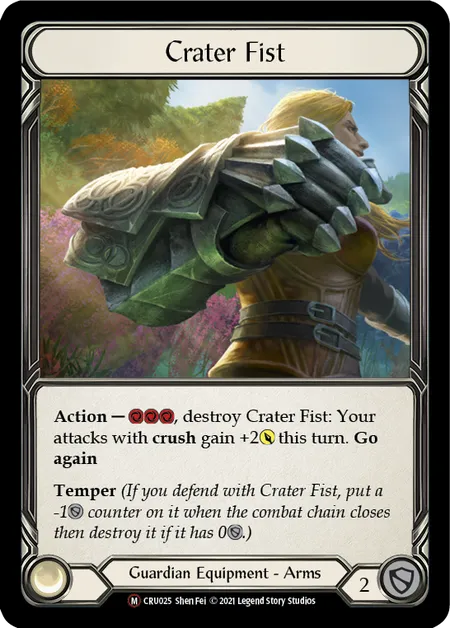 (CRU025) Flesh & Blood TCG Crucible of War - Unlimited Single: Crater Fist (Regular) Majestic