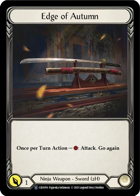 (CRU050) Flesh & Blood TCG Crucible of War - Unlimited Single: Edge of Autumn (Regular) Rare
