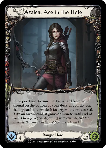 (CRU119) Flesh & Blood TCG Crucible of War - Unlimited Single: Azalea, Ace in the Hole (Regular) Common