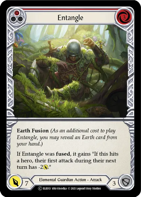 (ELE013) Flesh & Blood TCG Tales of Aria - Unlimited Single: Entangle (Red) (Regular) Common