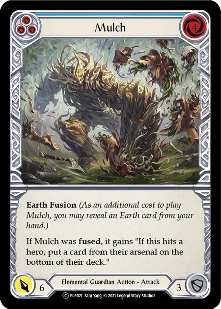 (ELE021) Flesh & Blood TCG Tales of Aria - Unlimited Single: Mulch (Blue) (Rainbow Foil) Common
