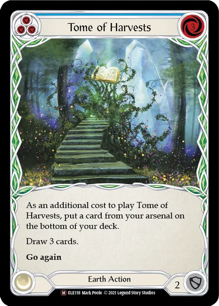 (ELE118) Flesh & Blood TCG Tales of Aria - Unlimited Single: Tome of Harvests (Rainbow Foil) Majestic