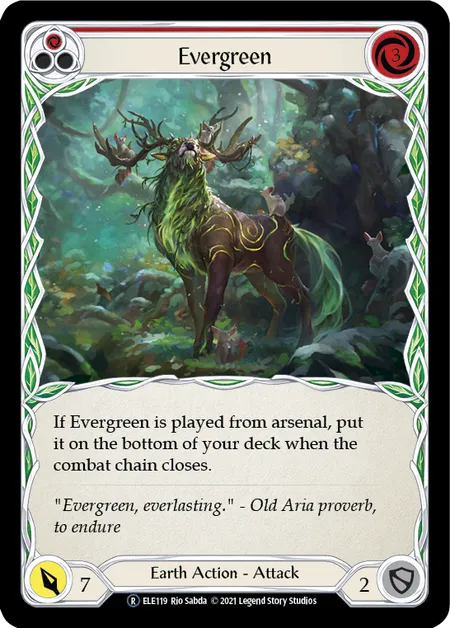 (ELE119) Flesh & Blood TCG Tales of Aria - Unlimited Single: Evergreen (Red) (Regular) Rare