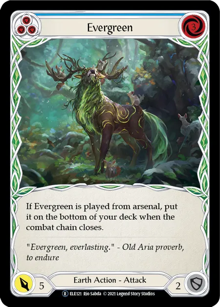 (ELE121) Flesh & Blood TCG Tales of Aria - Unlimited Single: Evergreen (Blue) (Regular) Rare