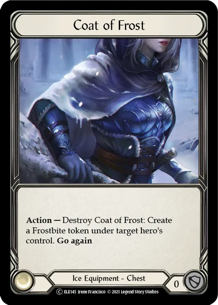 (ELE145) Flesh & Blood TCG Tales of Aria - Unlimited Single: Coat of Frost (Rainbow Foil) Common