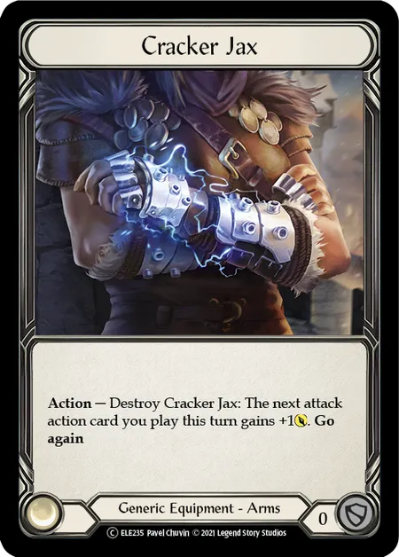 (ELE235) Flesh & Blood TCG Tales of Aria - Unlimited Single: Cracker Jax (Rainbow Foil) Common