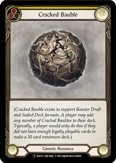 (ELE237) Flesh & Blood TCG Tales of Aria - Unlimited Single: Cracked Bauble (Regular) Token