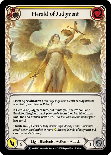 (MON007) Flesh & Blood TCG Monarch - Unlimited Single: Herald of Judgment (Regular) Rare