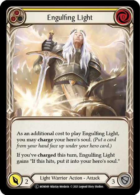 (MON049) Flesh & Blood TCG Monarch - Unlimited Single: Engulfing Light (Yellow) (Regular) Common