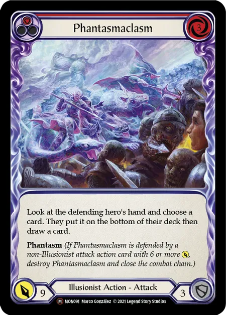 (MON091) Flesh & Blood TCG Monarch - Unlimited Single: Phantasmaclasm (Rainbow Foil) Majestic