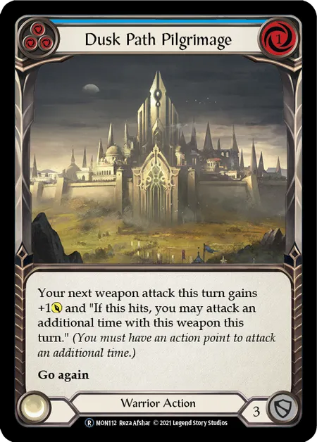 (MON112) Flesh & Blood TCG Monarch - Unlimited Single: Dusk Path Pilgrimage (Blue) (Regular) Rare