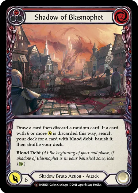 (MON125) Flesh & Blood TCG Monarch - Unlimited Single: Shadow of Blasmophet (Regular) Majestic