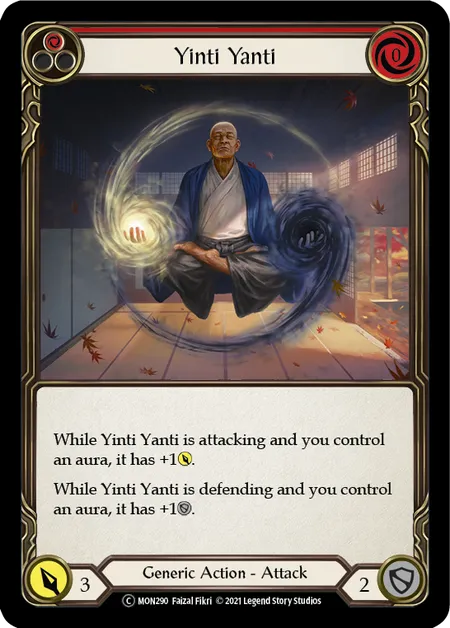 (MON290) Flesh & Blood TCG Monarch - Unlimited Single: Yinti Yanti (Red) (Rainbow Foil) Common