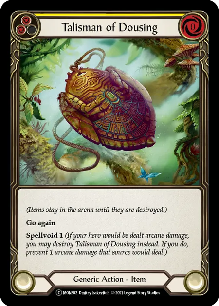 (MON302) Flesh & Blood TCG Monarch - Unlimited Single: Talisman of Dousing (Regular) Common