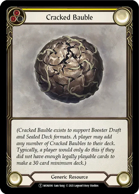 (MON306) Flesh & Blood TCG Monarch - Unlimited Single: Cracked Bauble (Regular) Token