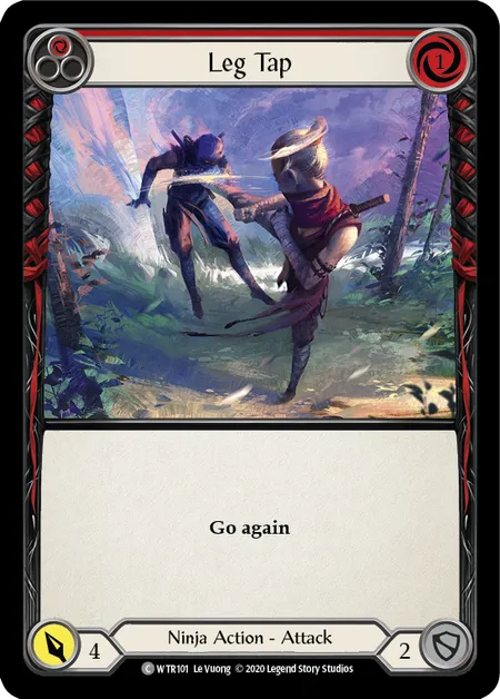 (WTR101) Flesh & Blood TCG Welcome to Rathe - Unlimited Single: Leg Tap (Red) (Regular) Common