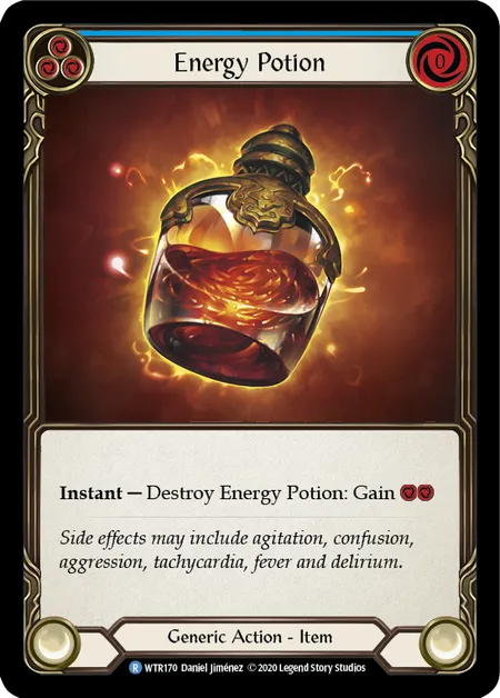 (WTR170) Flesh & Blood TCG Welcome to Rathe - Unlimited Single: Energy Potion (Regular) Rare