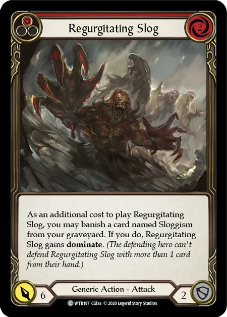 (WTR197) Flesh & Blood TCG Welcome to Rathe - Unlimited Single: Regurgitating Slog (Red) (Regular) Common