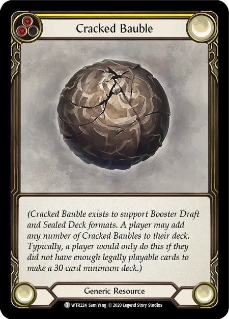 (WTR224) Flesh & Blood TCG Welcome to Rathe - Unlimited Single: Cracked Bauble (Regular) Token