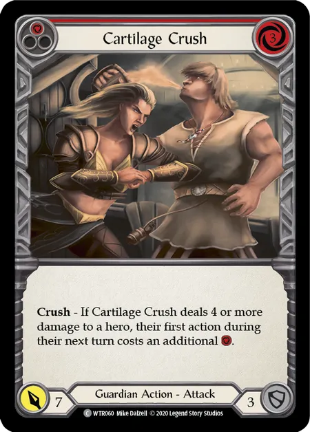 (WTR060) Flesh & Blood TCG Welcome to Rathe - Unlimited Single: Cartilage Crush (Red) (Regular) Common