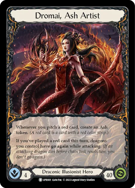 (UPR001) Flesh & Blood TCG Uprising Single: Dromai, Ash Artist (Regular) Token