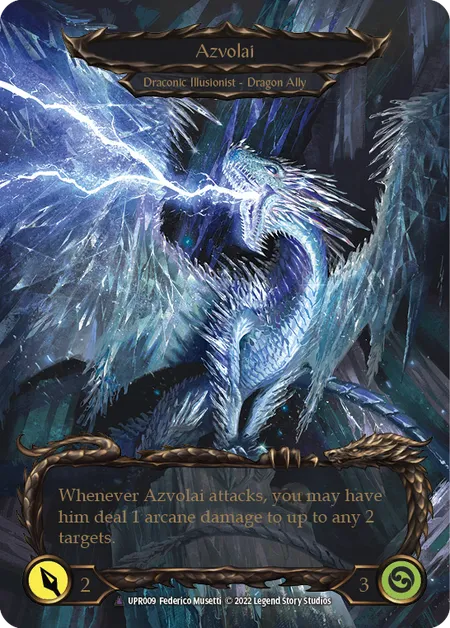 (UPR009) Flesh & Blood TCG Uprising Single: Invoke Azvolai// Azvolai (Marvel) Marvel