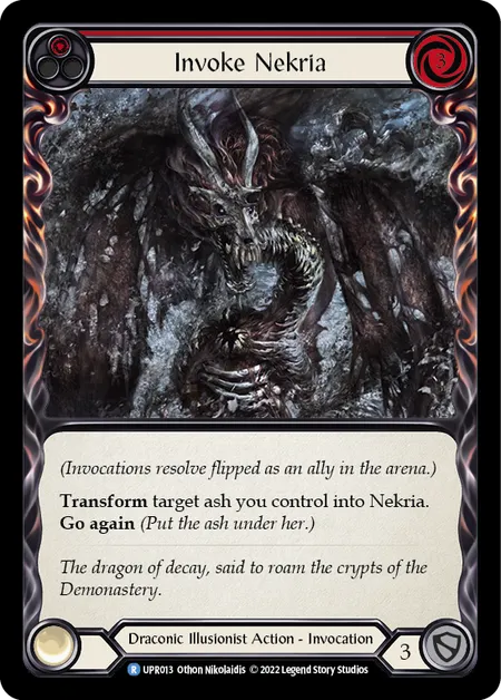 (UPR013) Flesh & Blood TCG Uprising Single: Invoke Nekria // Nekria (Regular) Rare