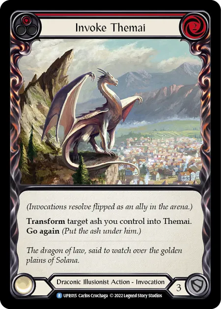 (UPR015) Flesh & Blood TCG Uprising Single: Invoke Themai // Themai (Regular) Rare