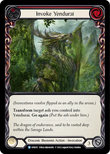 (UPR017) Flesh & Blood TCG Uprising Single: Invoke Yendurai // Yendurai (Regular) Rare