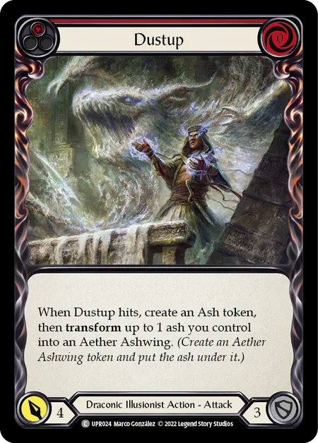 (UPR024) Flesh & Blood TCG Uprising Single: Dustup (Red) (Rainbow Foil) Common