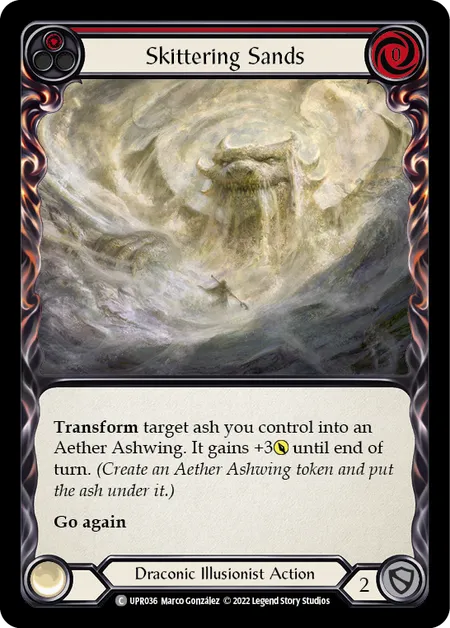 (UPR036) Flesh & Blood TCG Uprising Single: Skittering Sands (Red) (Regular) Common