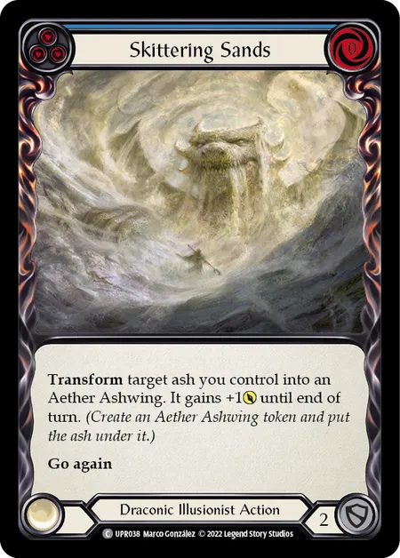 (UPR038) Flesh & Blood TCG Uprising Single: Skittering Sands (Blue) (Regular) Common