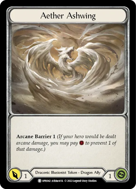 (UPR042) Flesh & Blood TCG Uprising Single: Aether Ashwing // Ash (Regular) Token