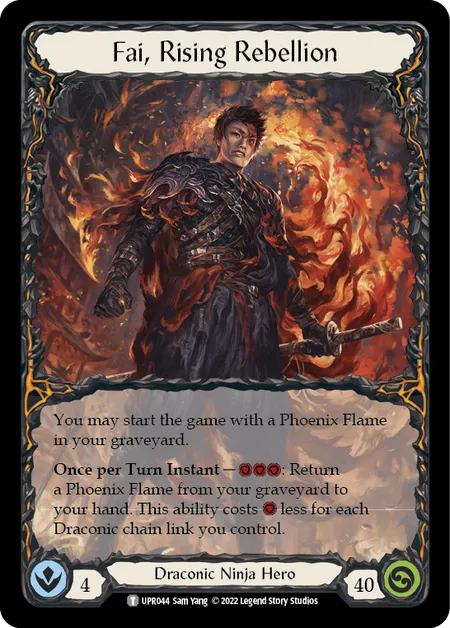 (UPR044) Flesh & Blood TCG Uprising Single: Fai, Rising Rebellion (Regular) Token