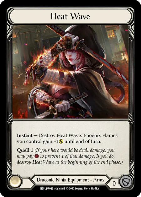 (UPR047) Flesh & Blood TCG Uprising Single: Heat Wave (Rainbow Foil) Common