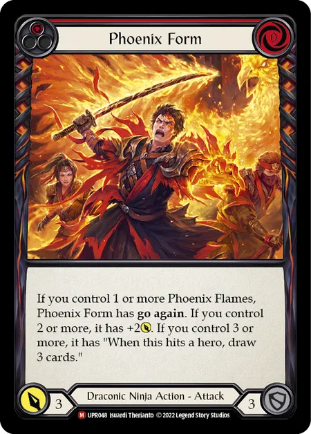 (UPR048) Flesh & Blood TCG Uprising Single: Phoenix Form (Regular) Majestic