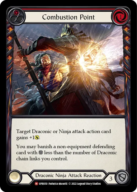 (UPR050) Flesh & Blood TCG Uprising Single: Combustion Point (Rainbow Foil) Majestic