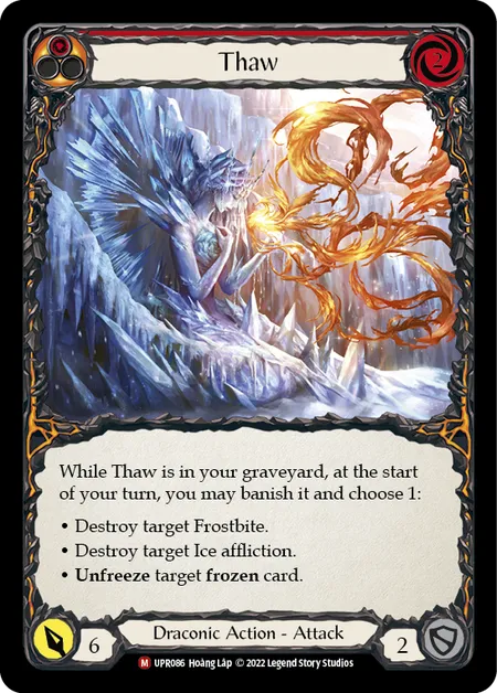 (UPR086) Flesh & Blood TCG Uprising Single: Thaw (Rainbow Foil) Majestic