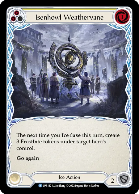 (UPR142) Flesh & Blood TCG Uprising Single: Isenhowl Weathervane (Yellow) (Rainbow Foil) Rare