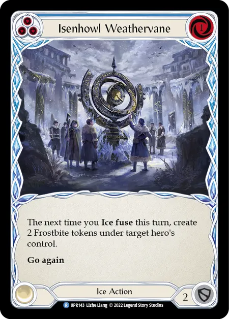 (UPR143) Flesh & Blood TCG Uprising Single: Isenhowl Weathervane (Blue) (Regular) Rare